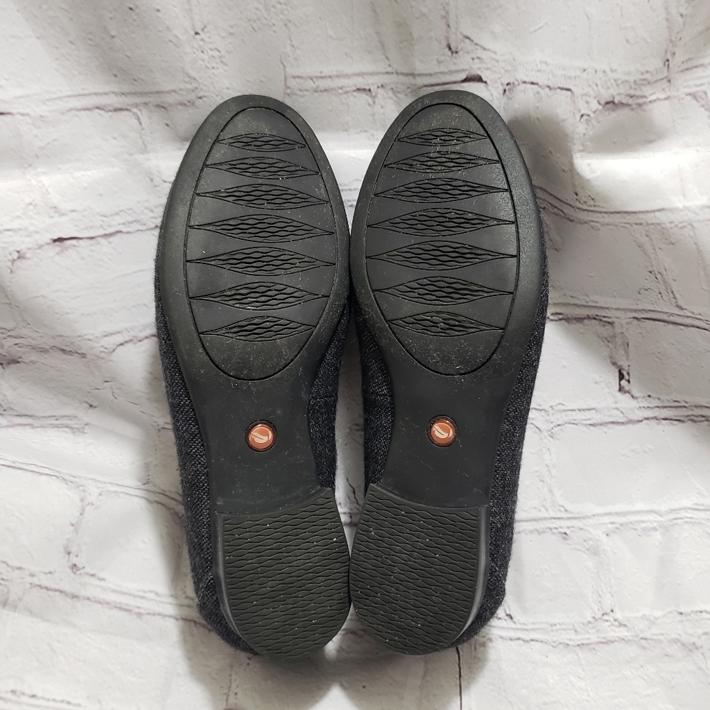 Clarks Un Structured Blush Ease Gray Tweed Loafer Flats Womens Size 5.5 Slip On - Picture 7 of 8